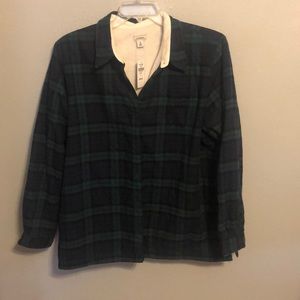 L.L.Bean Plaid jacket / Shirt sz XL